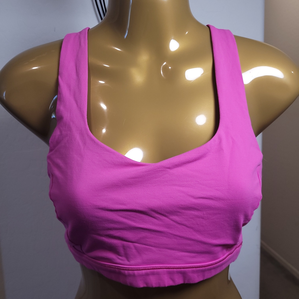 lululemon athletica Vibrant Pink Sports Bra